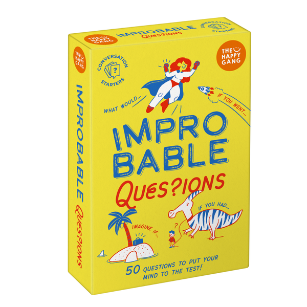The Happy Gang - Improbable Questions Family Card Game for Kids &amp; Adults