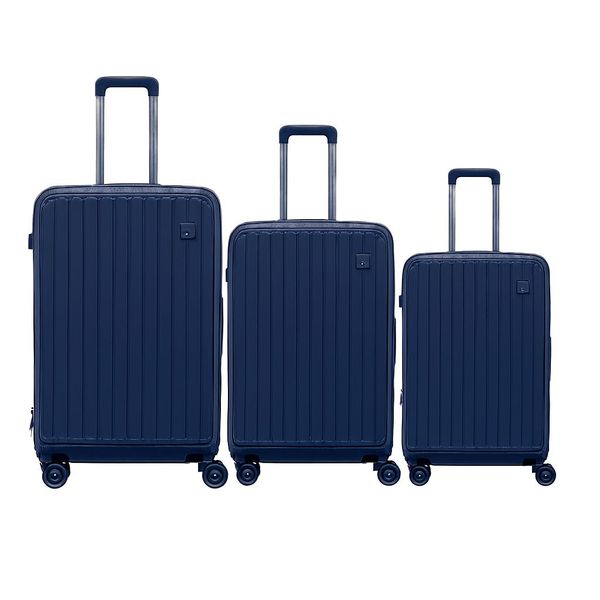 3 Piece Premium Design Expandable Luggage/Suitcase Set + Laptop Compartment