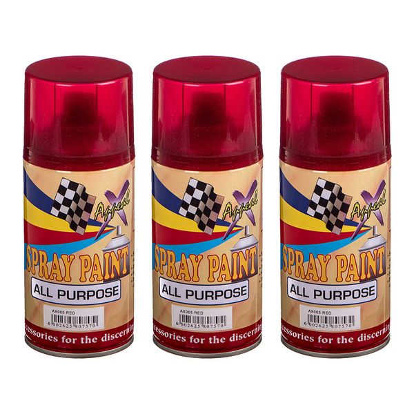 Spray Paint Metallic Red (250ml X 3)