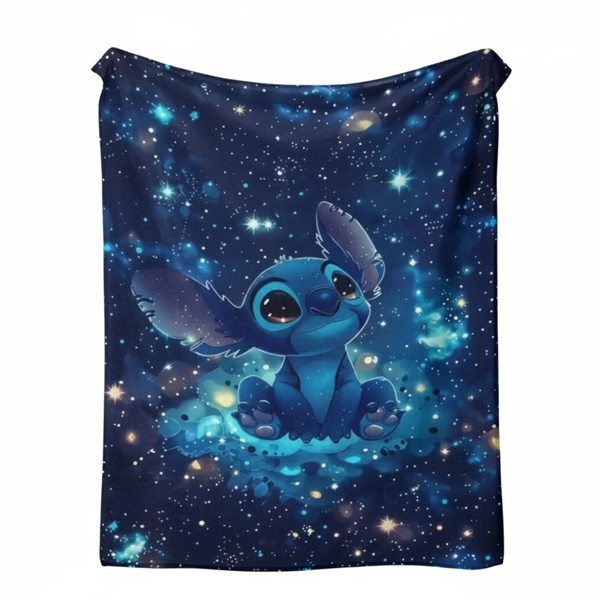 Stitch Galactic Dream Fleece Blanket (130 x 150 cm)