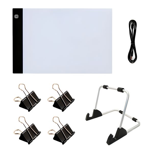 Portable A4 light board LED lighting copy table set