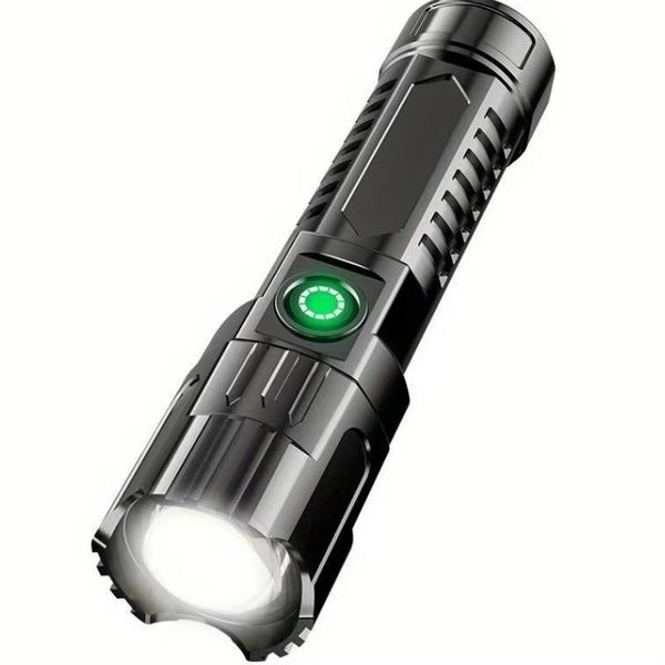 Telescopic Zoom Outdoor Home Portable LED Flashlight