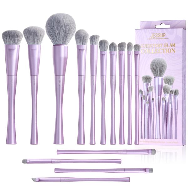 Luxury Purple Makeup Brush Set