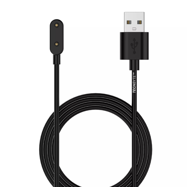 TechByte USB Charger for Huawei Watch Fit 1-3/Huawei Band 6-9 - USB-A/Black