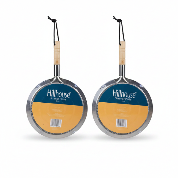 Hillhouse 21cm Food Cover Simmer Plate for Moist Cooking - 2 Pack