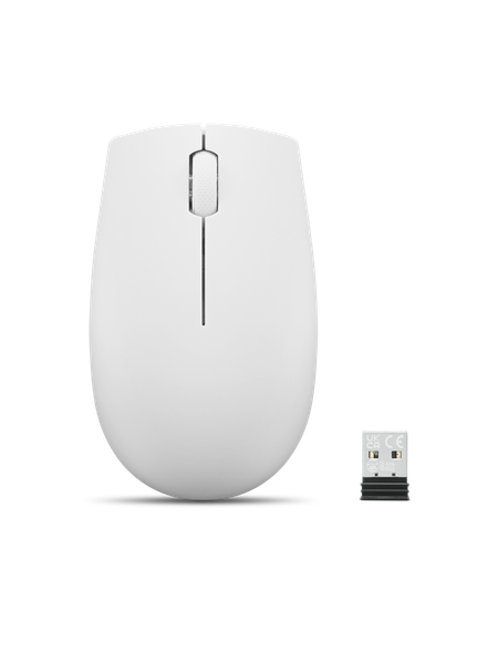 Lenovo 300 Wireless Compact Mouse - Cloud Grey