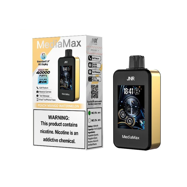 Jnr MediaMax 40000 Puffs Peach Mango Watermelon Disposable Vape