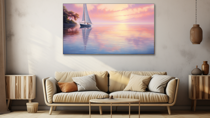 Canvas Wall Art - Seafaring Serenity Abstract - HD0018