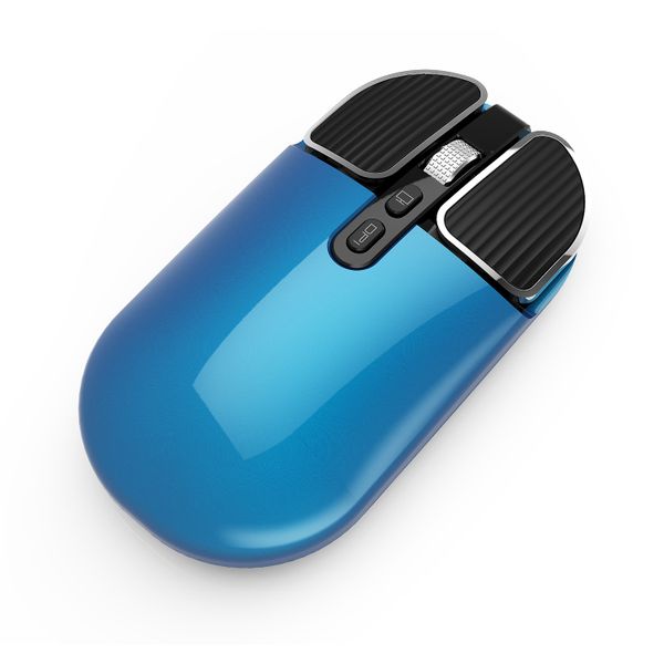 Blue Dual Mode Rechargeable Wireless Mouse (M203-BL)