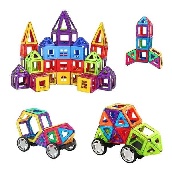 70 Pcs Large Magnetic Tiles Different Shapes Assembly Game Toys (B4854)