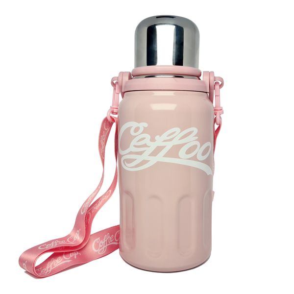 Ceffoo 800ml Vacuum Thermos - 316 Stainless Steel, Removable Handle &amp; Strap