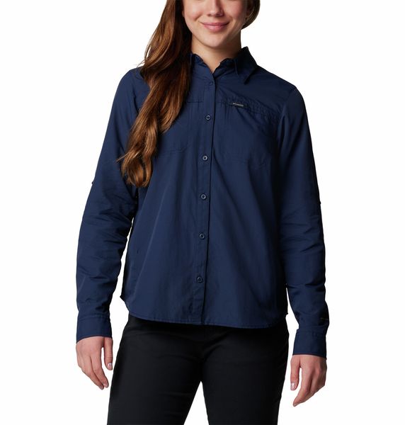 Columbia Women's Silver Ridge 3.0 Long Sleeve Shirt Collegiate Navy
