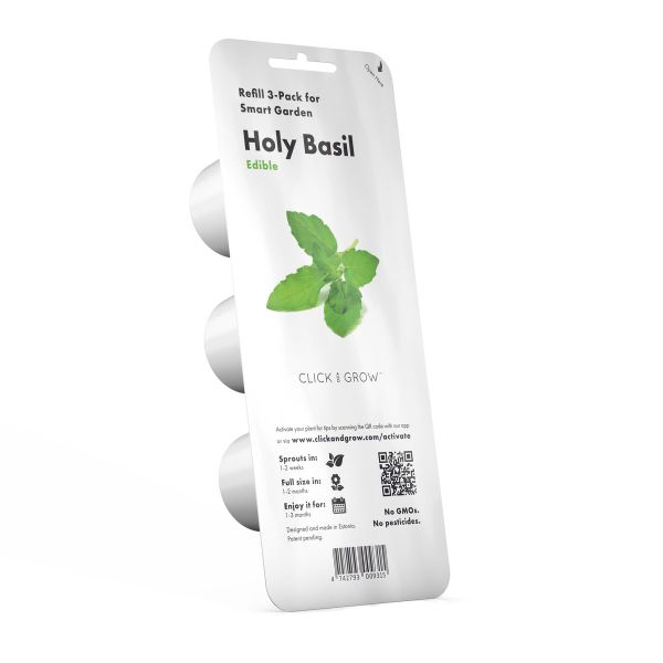 Click and Grow Holy Basil Refill for Smart Herb Garden - 3 Pack