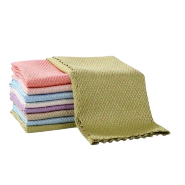 10 Piece Superior Absorption Multipurpose Cleaning Cloth - Multicolor