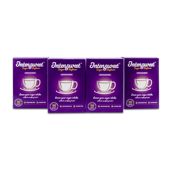 Intensweet - Sugar Replacer - Powder - 100 Sachets - 4 Pack