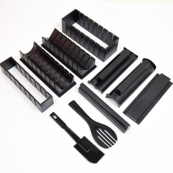 10-Piece Sushi Tool Set Nori DIY Kit and Onigiri Sushi Rolling Mat Set