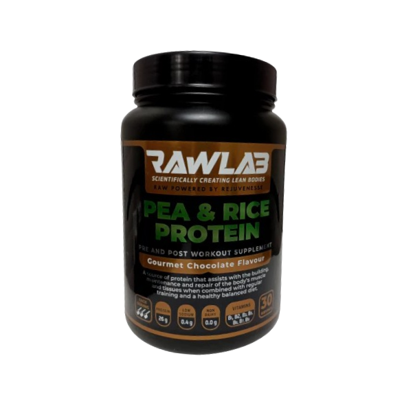 RAWLAB Pea and Rice Protein Powder Gourmet Chocolate Flavour 1.2kg