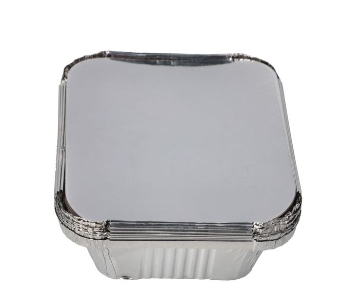 Foil Tray with Lid 8-Piece 15.2cm