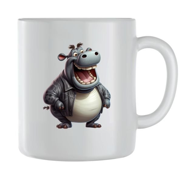 Laugh Coffee Mugs for Men Women Trendy Animal Lovers Graphic Cup Gift 197