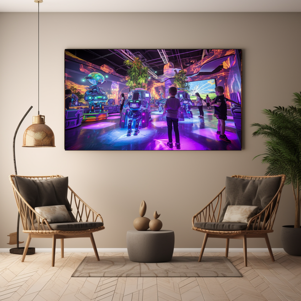 Canvas Wall Art - Robot Adventure Park - BK0054