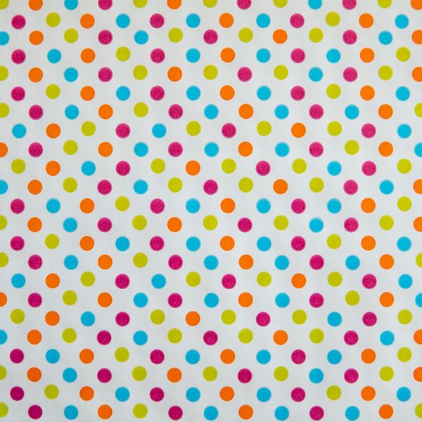 Colourful Dots Wrapping paper - 10m roll