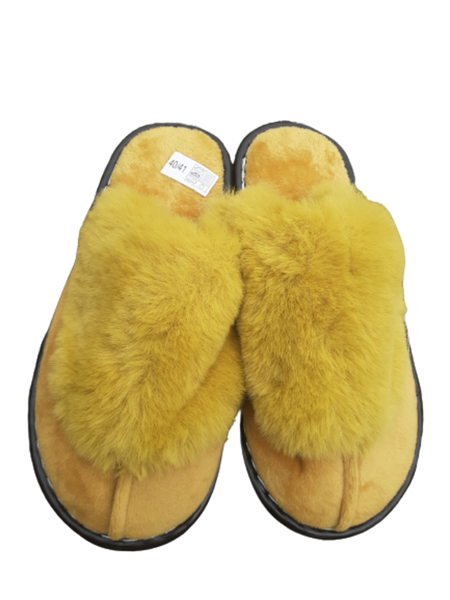 Warm Comfortable Room Fluffy Slippers(Yellow)