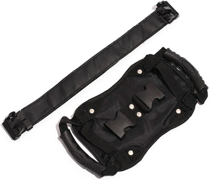 Automotive Rear Strap Safety Belt Passenger Handle Grab - Black