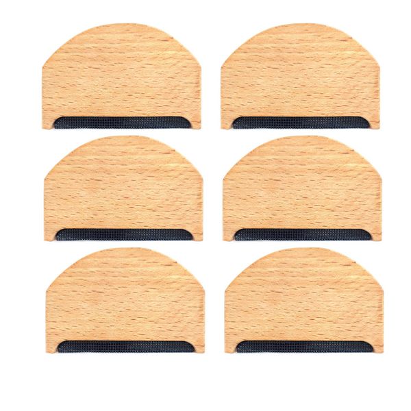 6 Piece Wool Cashmere Comb Manual Portable Sweater Wooden Pill Remover