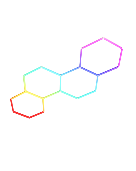 4 Grid - RGB Colour Hexagon LED Garage Lights