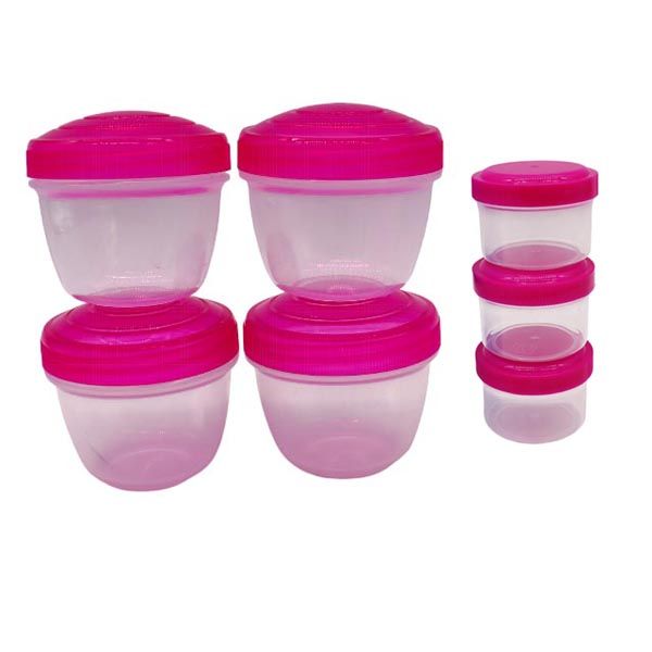 Multi Purpose Food Storage Containers - 140ml Yogurt Box And 40ml Dressing