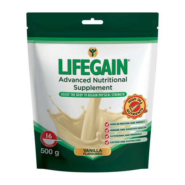 Lifegain Vanilla Pouch - 500g