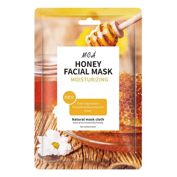 Moisturizing Skin Care Beauty Organic Sheet Honey Facial Mask 25ml