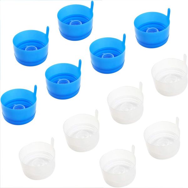 50Pieces Water Bottle Caps, Reusable Non Spill 5 Gal Water Jug Cover(Blue)