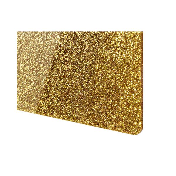 Acrylic TroGlitter Gold Sheet - 3mm (510 x 300mm)