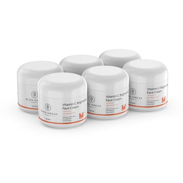 Bulk Vitamin C Natural Anti-Breakouts Face Cream with Hyaluronic Acid x 6