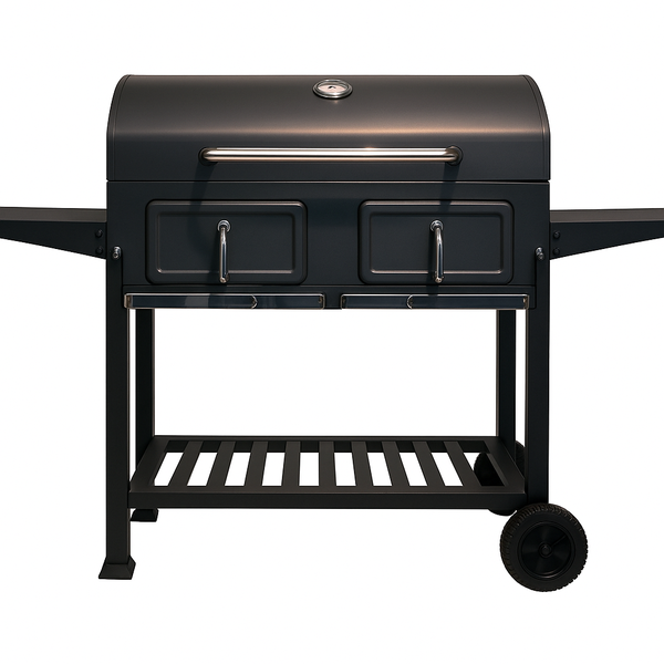 Extra Large Charcoal BBQ Grill &amp; Braai Stand with Wheels (155cm)