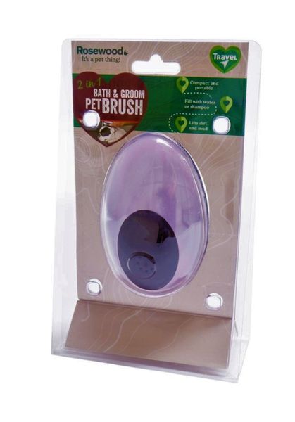 Rosewood 2 in 1 Bath &amp; Groom Brush