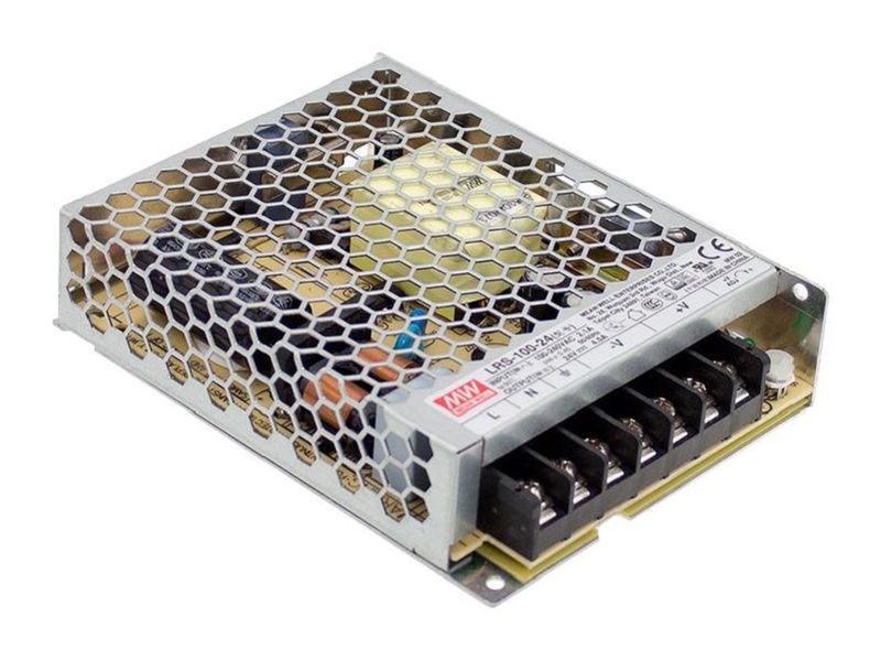 Mean Well (LRS-100-12) AC/DC Enclosed Power Supply (PSU), 102W, 12V, 8.5A