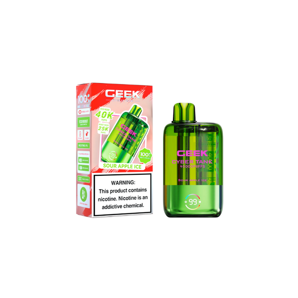 Keystone Geek Cyber Tank 40K 50mg Sour Apple Ice