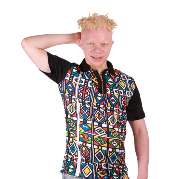 Tribe Afrique Ndebele reloaded African Golf Shirt