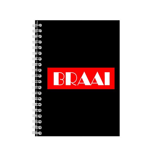 Braai 2 Notebook Afrikaans Gift Idea Writing Book Notepad Pad 48