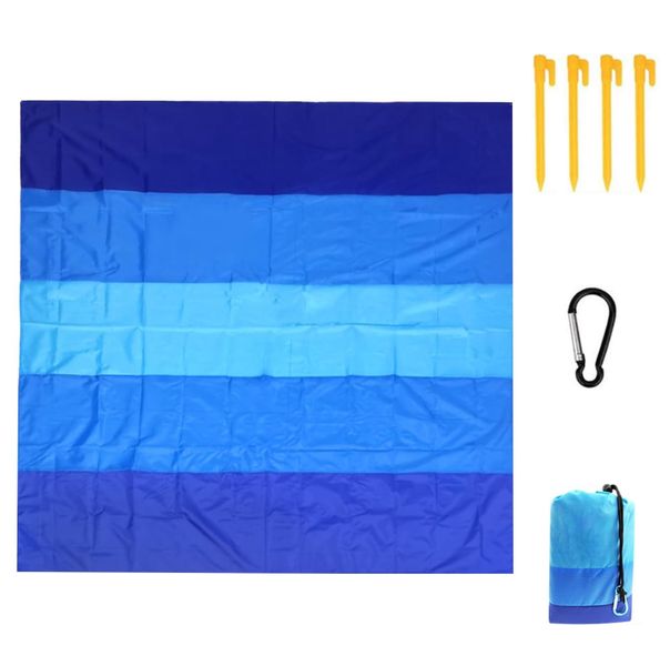 QYNIAL Waterproof Sandproof Beach Blanket 211cmx305×274cm