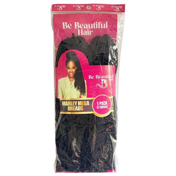 Marley Dreads Mega - Color #1 - 1 Unit