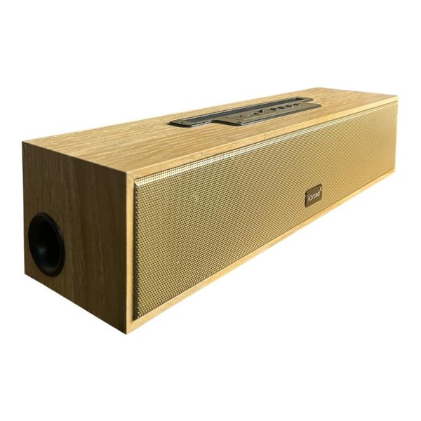 KTS-1738 Bluetooth Soundbar 2x6W Wooden Design Speaker