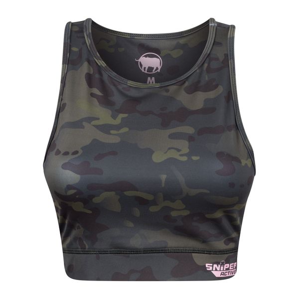 Sniper Africa Ladies Active Crop Top - Urban Jungle