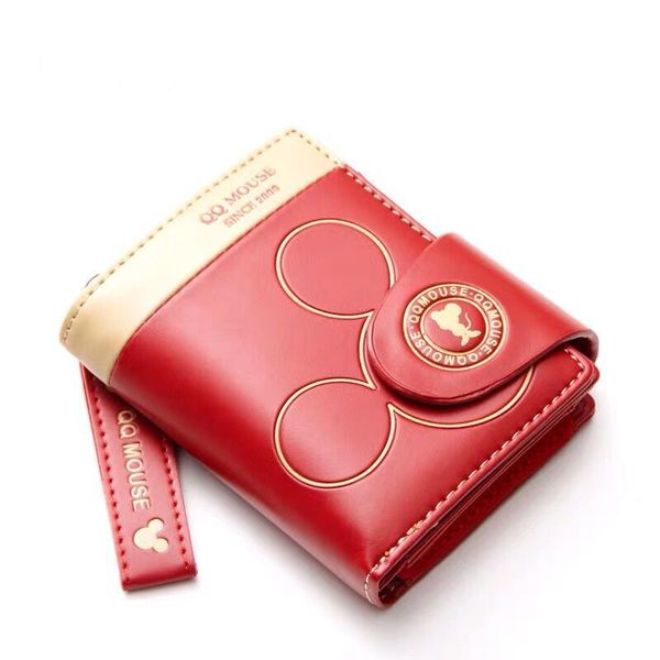 IPSTYLE Women Wallet Cute Cartoon Mickey Mini Coin Purse Hasp Card Holder