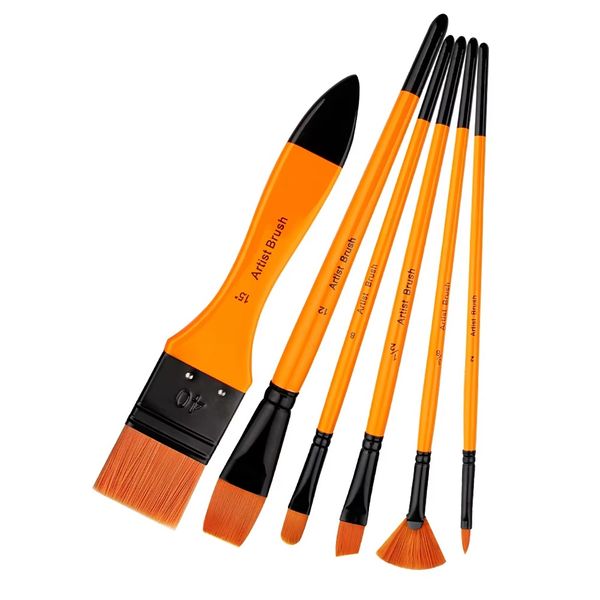 Paint Brush Art Set - 6 Piece