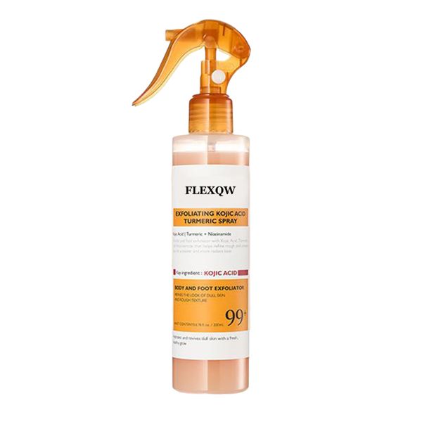 Exfoliating Kojic Acid Turmeric Spray &amp;Body Peeling Shot for Smooth Skin