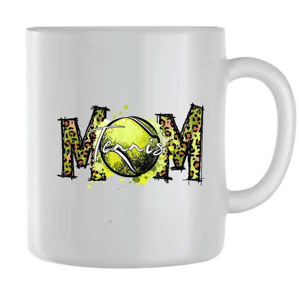 Tennis2 Coffee Mugs for Sports Women Trendy Mom Graphic Mother Present 068