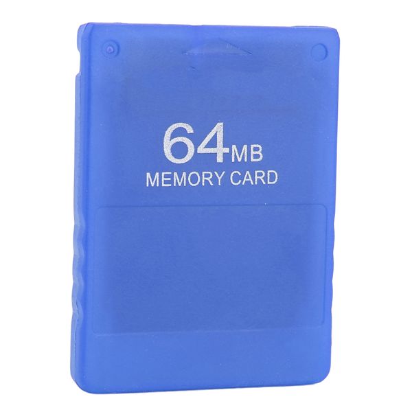 64MB Memory Card Compatible with PS2 (Blue)
